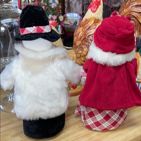 Snowman Couple Christmas Carolers Holiday Decor❤️❤️ - Picture 12 of 16